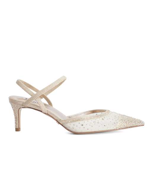Dune London Charismatic slingbacks in gold, 4 of 4