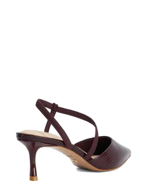 Dune London Charming court shoes in burg, 2 of 4
