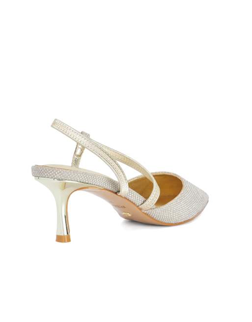 Dune London Charming court shoes in gold, 2 of 4