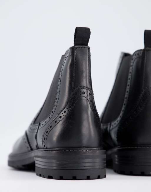 Dune brogue chelsea store boots