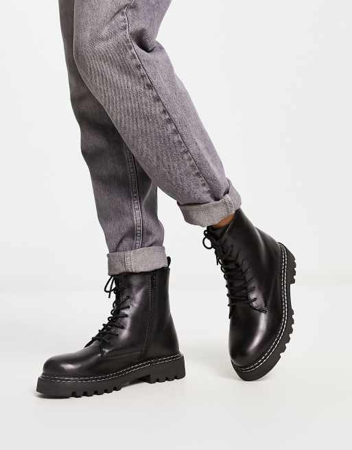 Dune black shop lace up boots