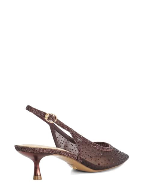 Dune London Cirelle slingbacks in burgundy, 2 of 4
