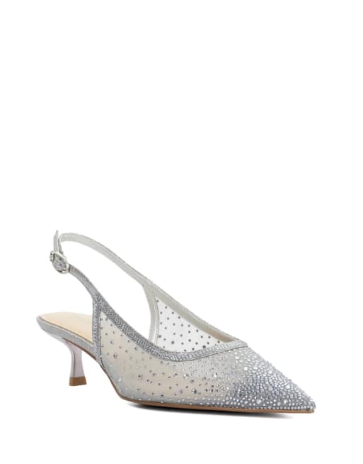 Dune London Cirelle slingbacks in grey, 3 of 3