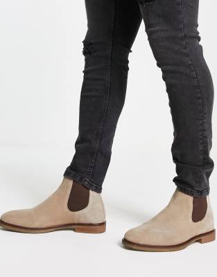 taupe chelsea boots