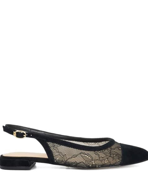 Dune London Clarify slingbacks in black - view 1