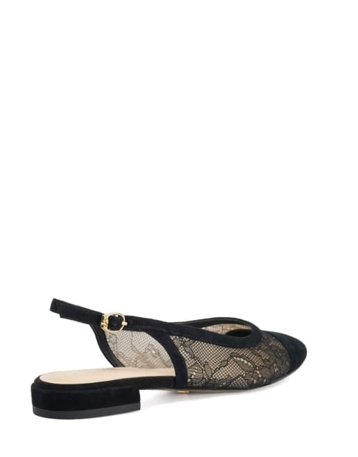 Dune London Clarify slingbacks in black, 2 of 4