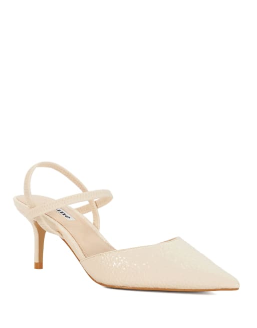 Dune London Classical heels in ecru
