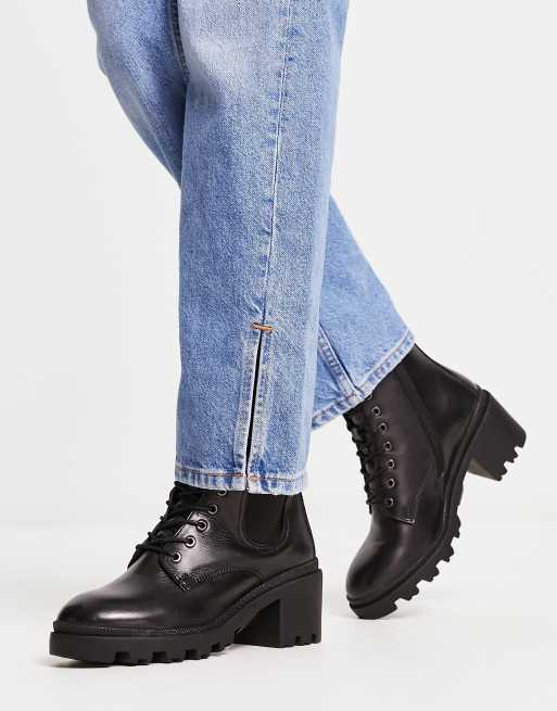 Dune black heeled sales boots