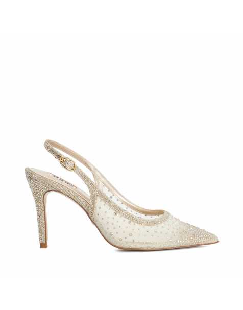 Dune London Compassionate slingbacks in gold - view 1