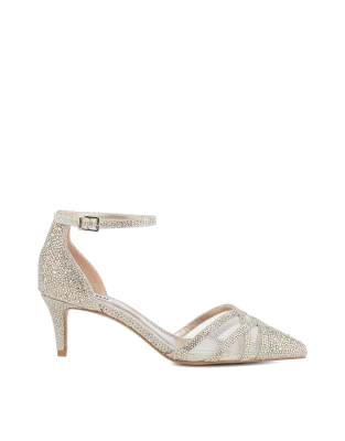  Composed heels sandal in gold