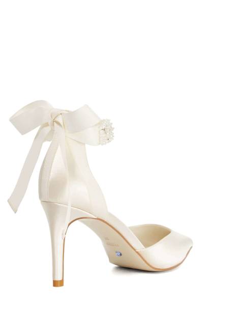 Dune London Corsages court shoes in ivory - view 1