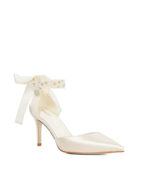 Dune London Corsages court shoes in ivory, 2 of 4