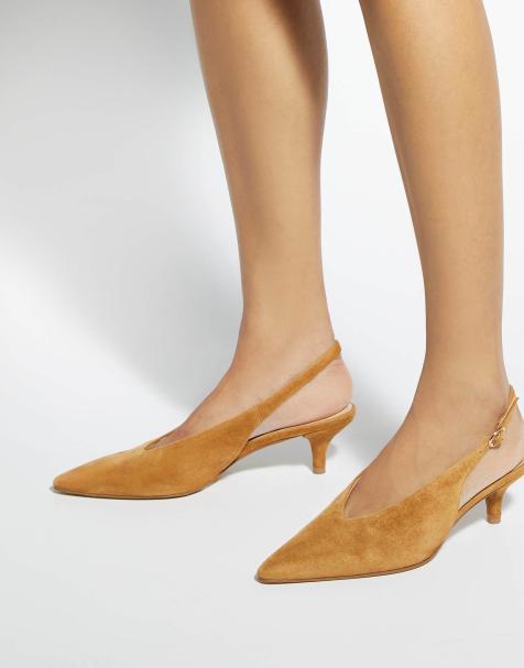 Dune London Crediblity slingbacks in camel - view 1