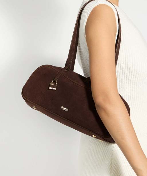 Dune London Day shoulder bag in brown, 4 of 4