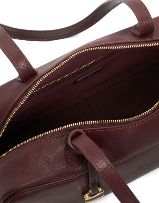Dune London Day shoulder bag in burgundy, 2 of 4