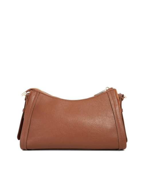 Dune London Declare crossbody bag in dark brown ASOS