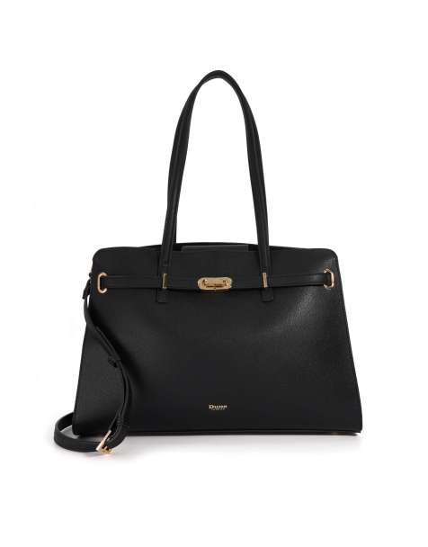 Dune London Define tote bag in black - view 1