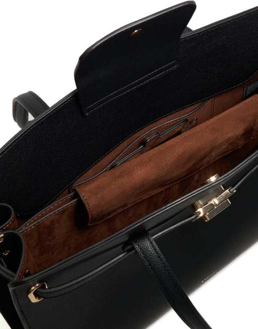 Dune London Define tote bag in black, 2 of 4
