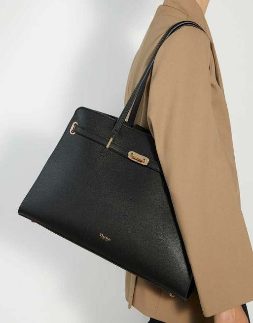 Dune London Define tote bag in black, 4 of 4