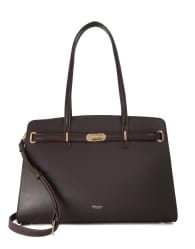 Dune London Define tote bag in dark_brown