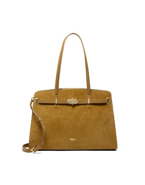 Dune London Define tote bag in tan - view 1