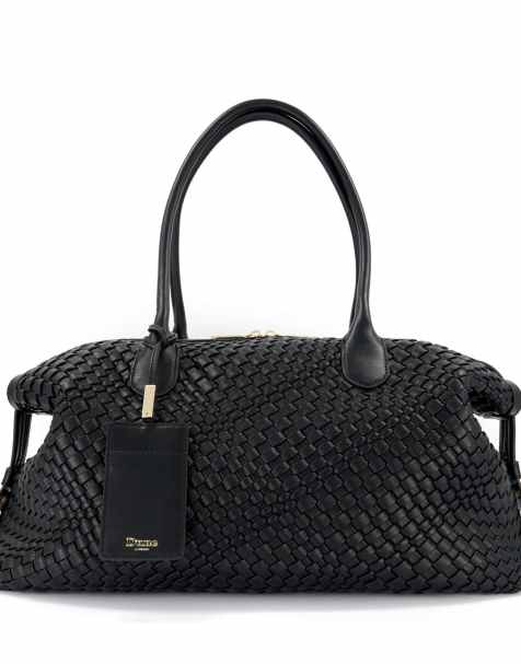 Dune London Deliberate hold shoulder bag in black - view 1