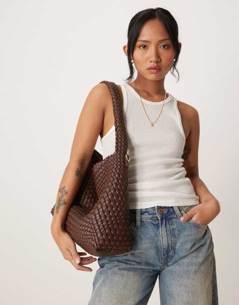 Dune London Deliberate L bag in chocolate - view 1