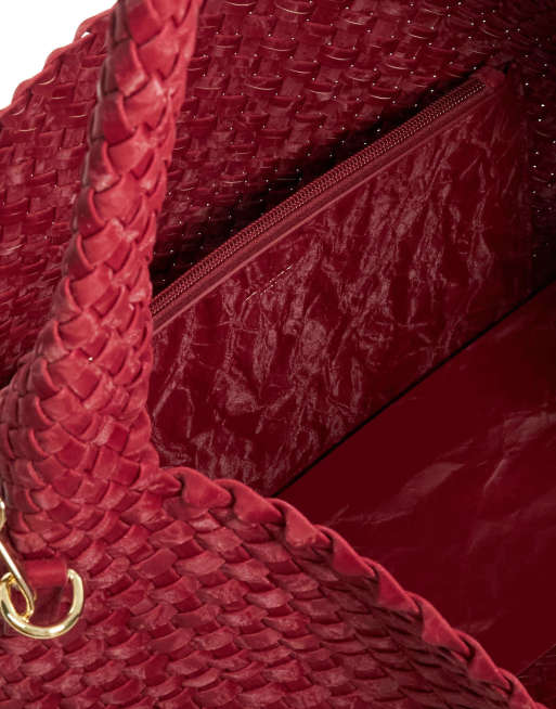 Dune London Deliberate l shoulder bag in berry, 2 of 4