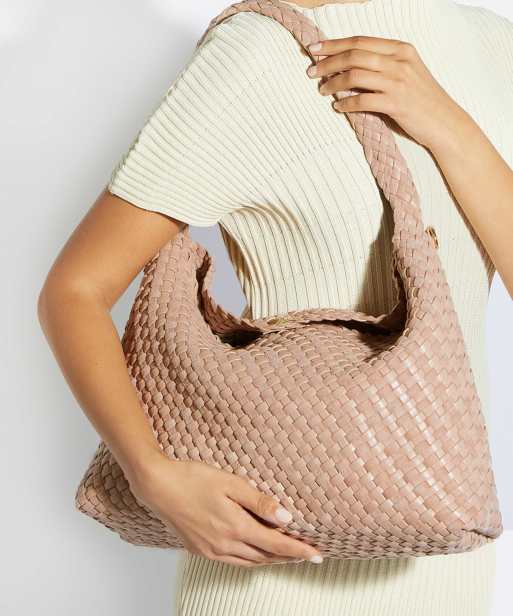 Dune London Deliberate l shoulder bag in blush, 3 of 4