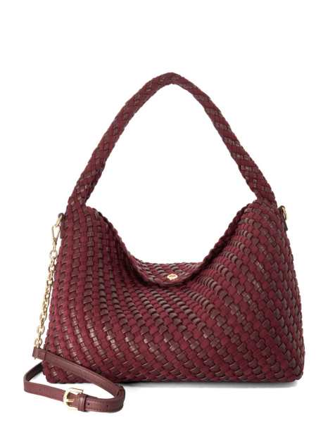 Dune London Deliberate l shoulder bag in burgundy - view 1