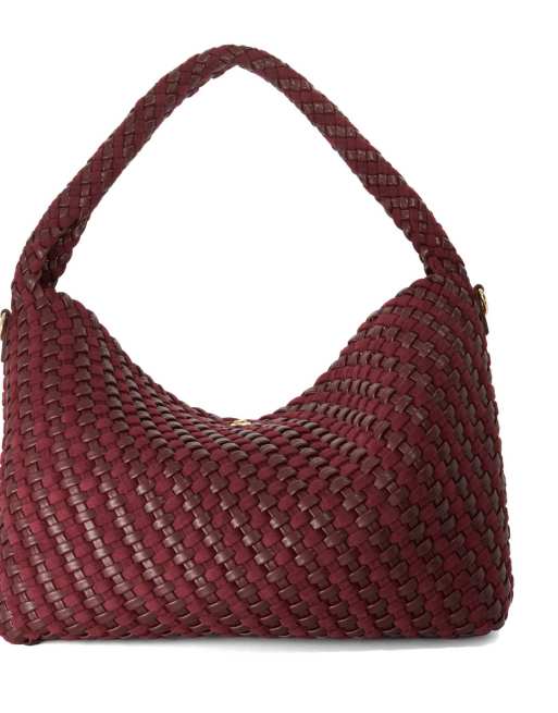 Dune London Deliberate l shoulder bag in burgundy, 3 of 4