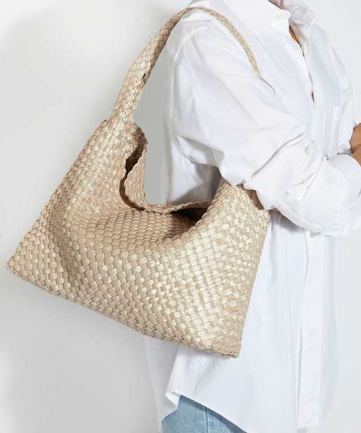Dune London Deliberate l shoulder bag in champagne, 4 of 4