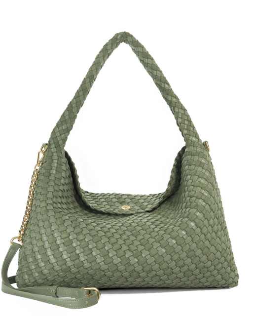 Dune London Deliberate l shoulder bag in green, 3 of 4