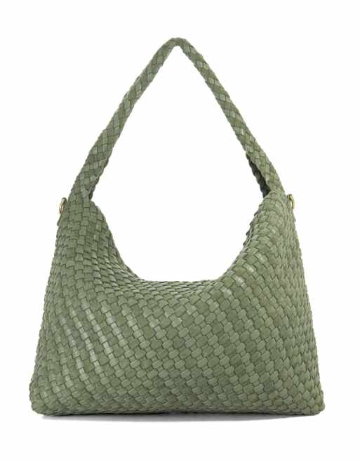 Dune London Deliberate l shoulder bag in green, 4 of 4