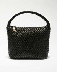 Dune London Deliberate m bucket bag in black