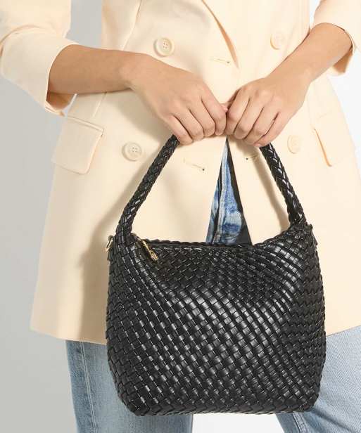 Dune London Deliberate m bucket bag in black, 4 of 5