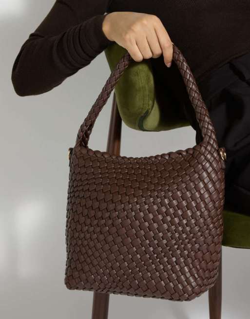 Dune London Deliberate m tote bag in brown, 4 of 5