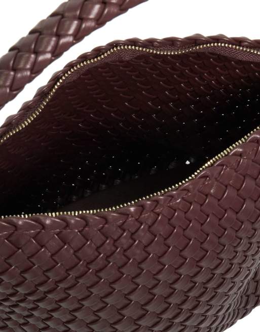 Dune London Deliberate m tote bag in burgundy, 2 of 5