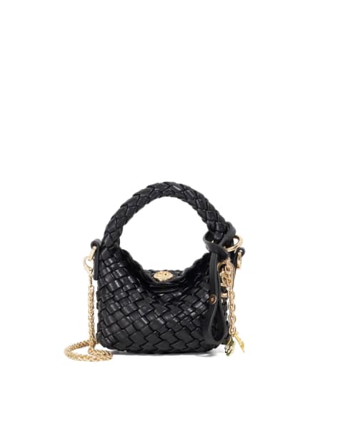 Dune London Deliberate xs micro bag in black - view 1