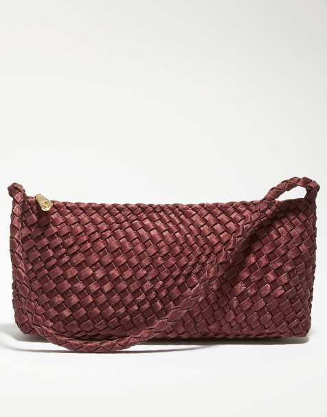 Dune London Deliberating shoulder bag in berry - view 1