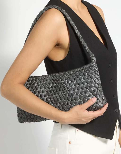 Dune London Deliberating shoulder bag in grey, 4 of 4