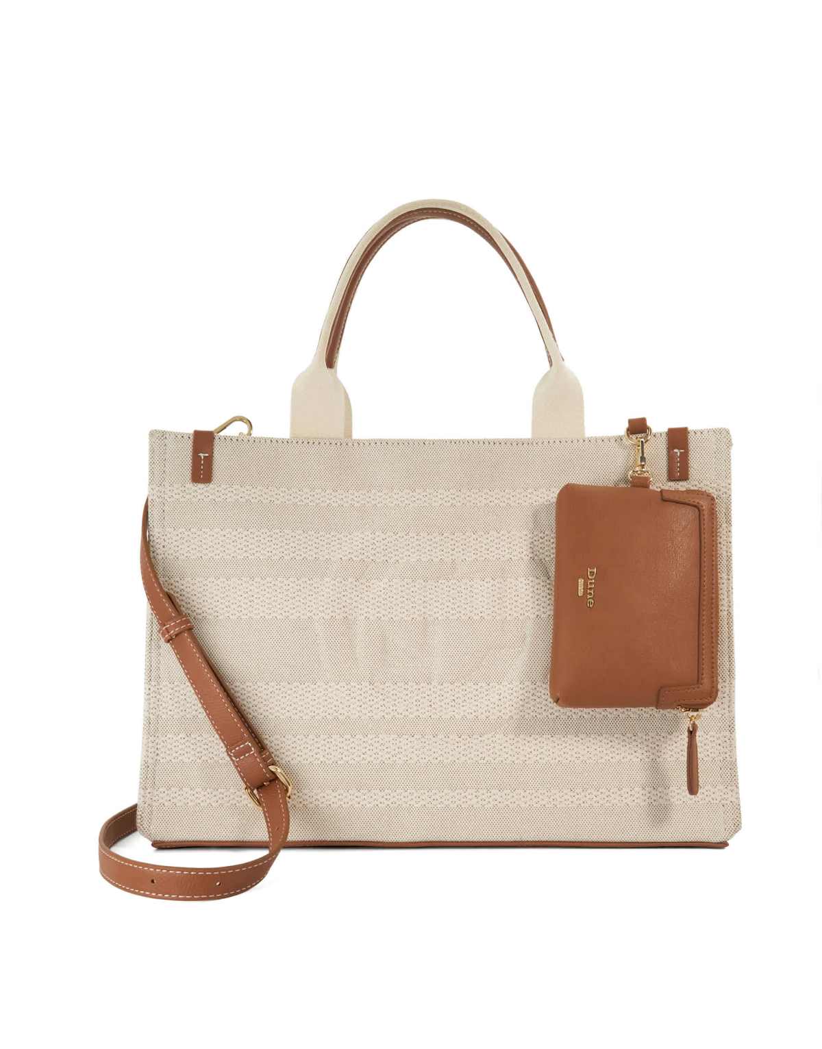 Dune London Deltra tote bag in natural