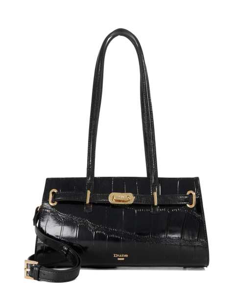 Dune London Depend tote bag in black - view 1