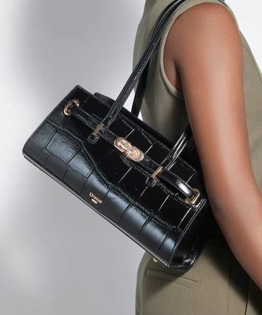 Dune London Depend tote bag in black, 4 of 5
