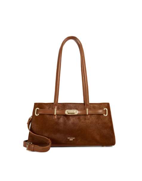 Dune London Depend tote bag in brown - view 1