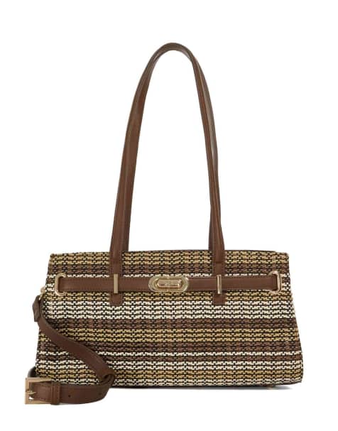 Dune London Depend tote bag in brown - view 1