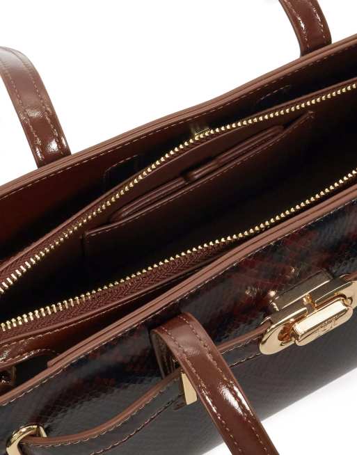 Dune London Depend tote bag in brown, 2 of 3
