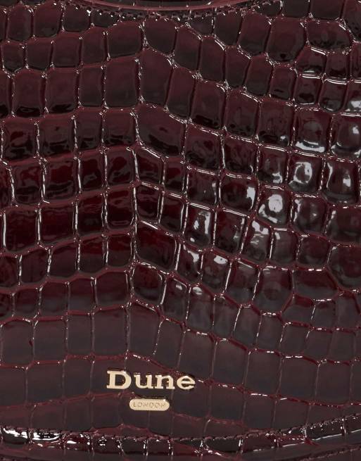 Dune London Dependent shoulder bag in burg, 5 of 5