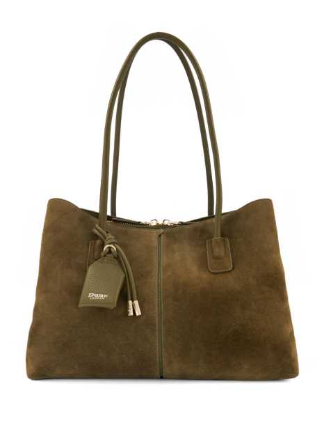 Dune London Deserving l shoulder bag in khaki - view 1