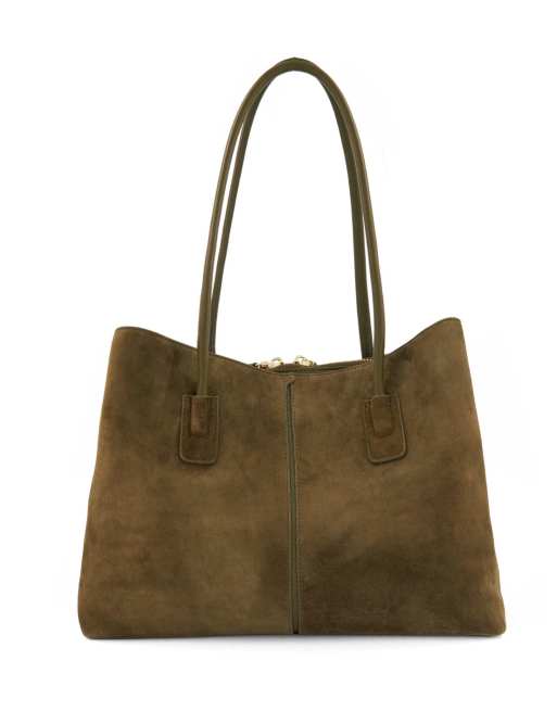 Dune London Deserving l shoulder bag in khaki, 3 of 4